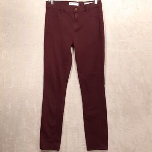 BULLHEAD Mens/Young Mens Jegging Pants Sz.30x27/Burgundy Color/Cotton Stretch